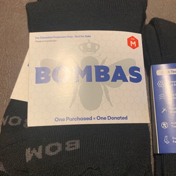Set of 5 Bombas Socks Unisex (medium ) - Picture 1 of 4